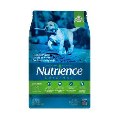 غذای خشک توله سگ نوترینس با طعم مرغ و برنج قهوه ای